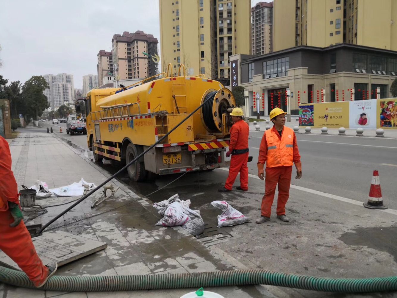 牡丹江排污管道清淤-管道清洗